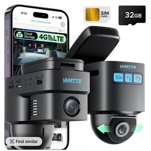 Ja Free 3-day shipping
LAMTTO 4G LTE Cellular Dash Cam Car Security Camera to Re